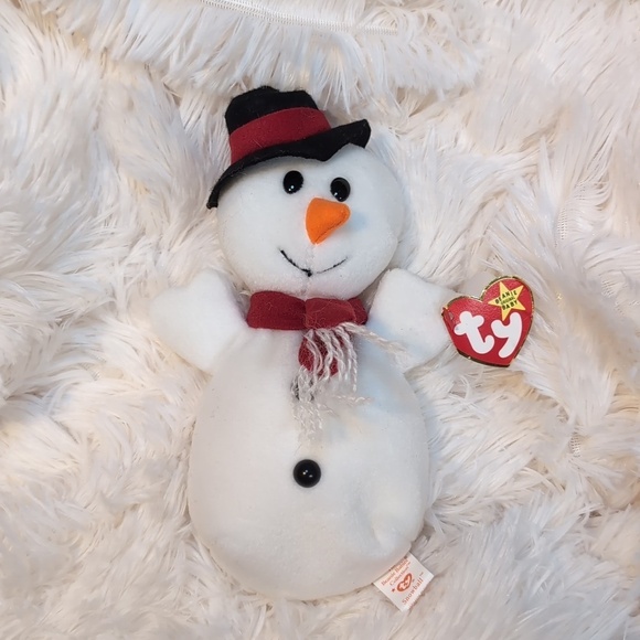 Ty Other - TY Beanie Babies 1996 Ty Snowball the Snowman BD 12-22-96